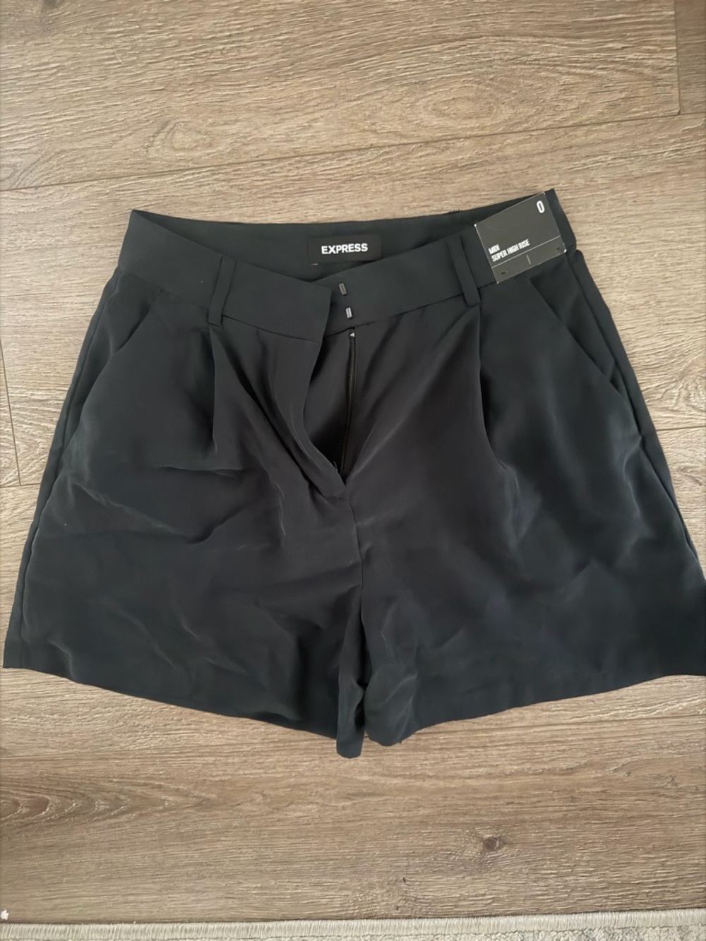 Express Black Tailored Dress Shorts